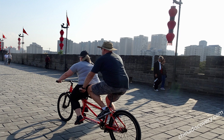 Our customers enjoyed biking on Ancient City Wall