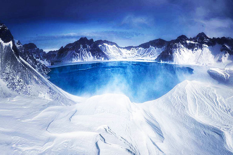 Changbai Mountain Heavenly Lake Winter View