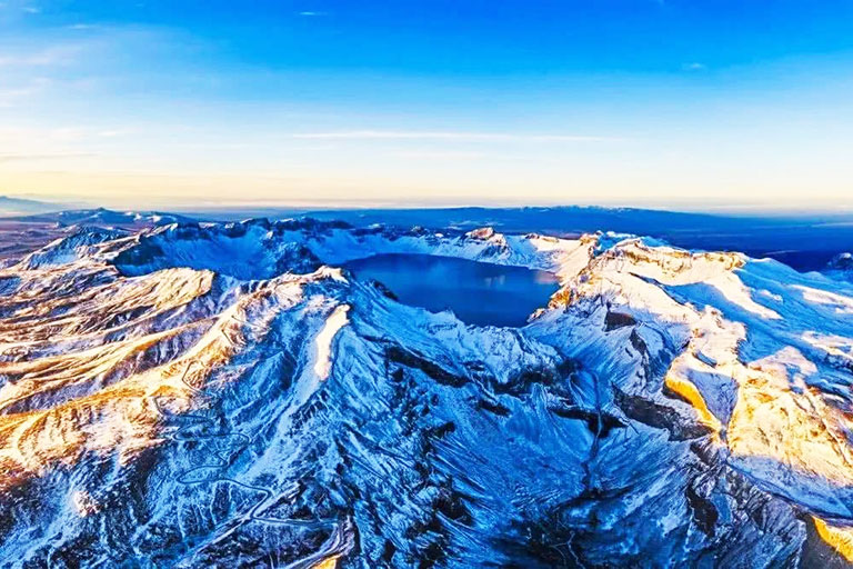 Changbai Mountain Panoramic View in Winter