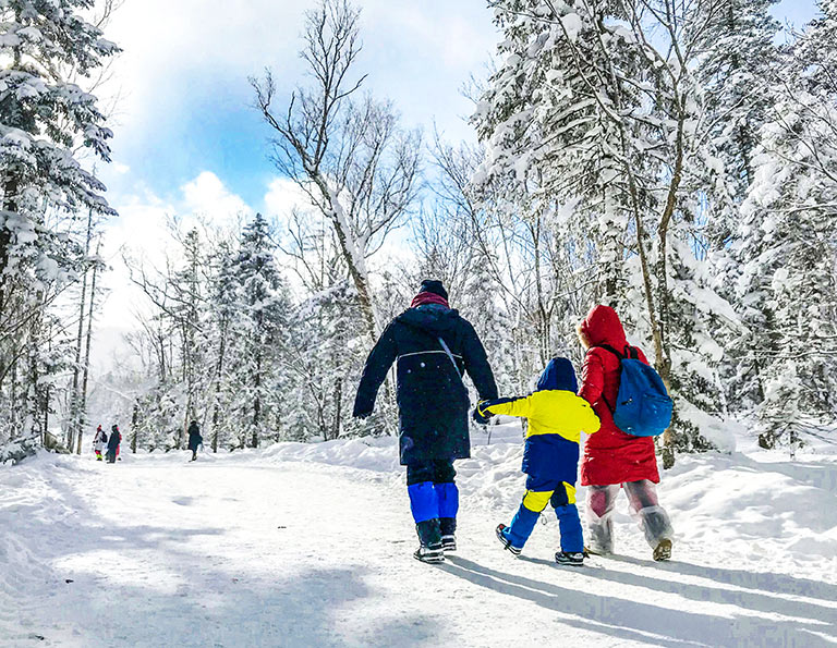 Hiking Experience in China Snow Town