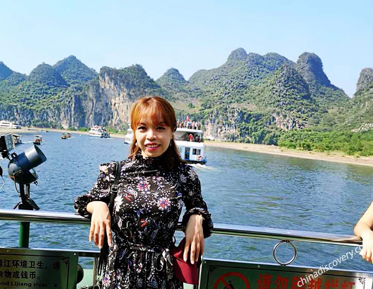 Chona from Philippines - Li River Cruise