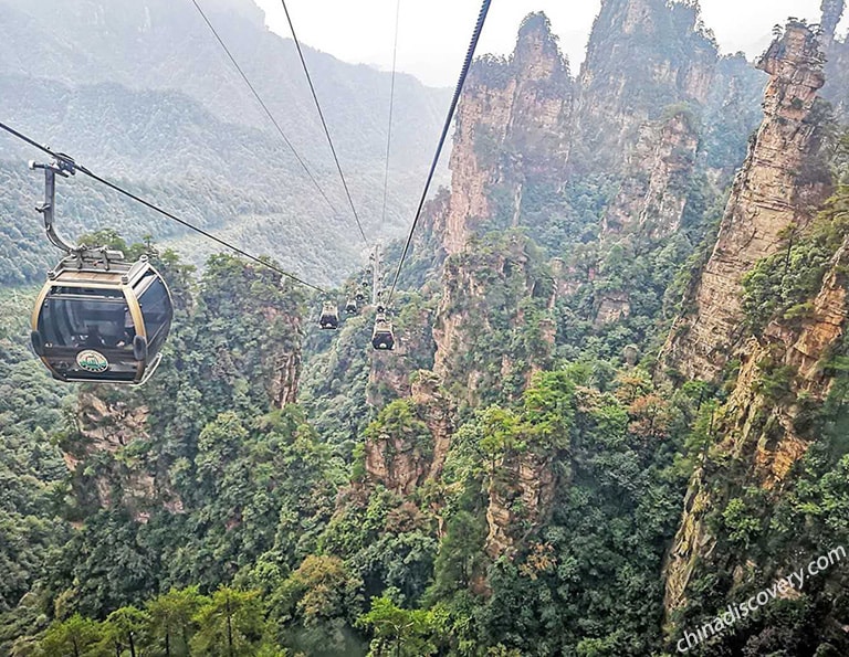 Chona from Philippines - Tianzi Mountain Cable Car, Zhangjiajie