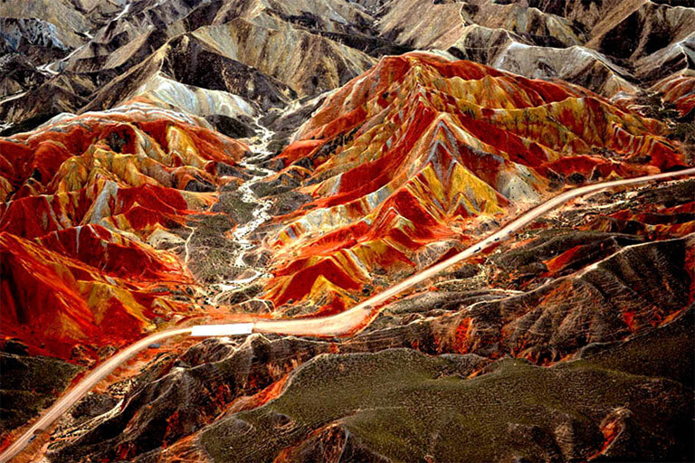 Zhangye Danxia Landform Views After Rain