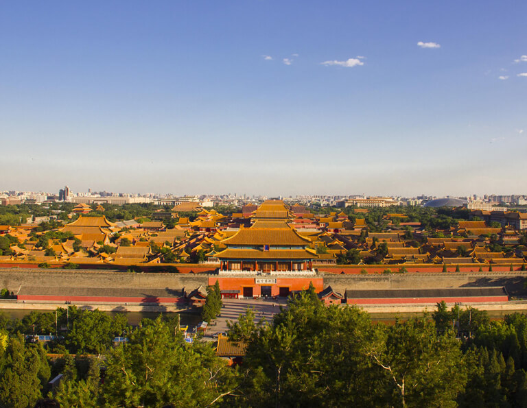 Beijing Fobidden City from Jingshan Park