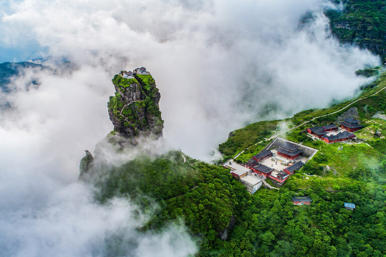 Fantastic Aerial View  of Fanjingshan