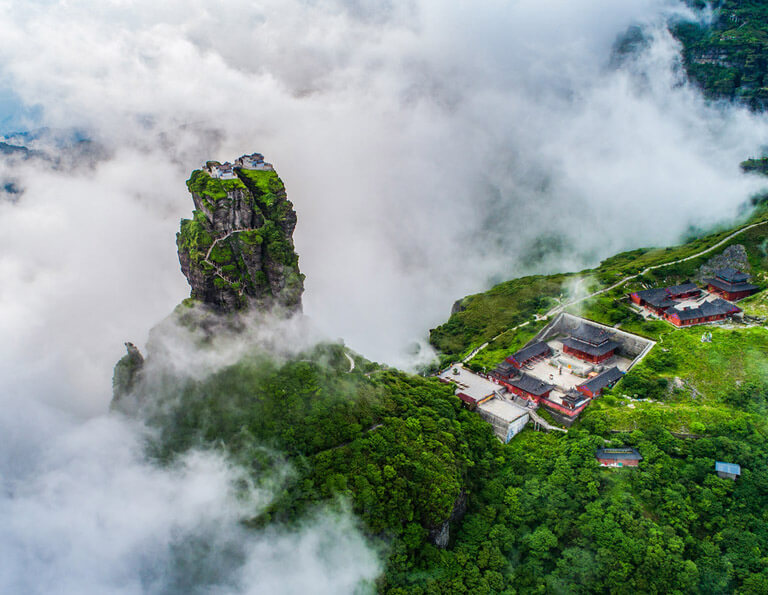 Fantastic Aerial View  of Fanjingshan