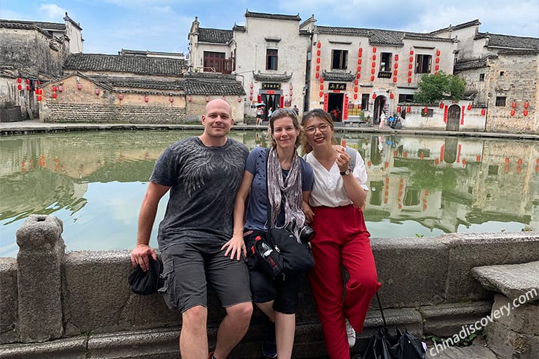 Mr. and Mrs. Gorges from Australia - Hongcun Village, Huangshan