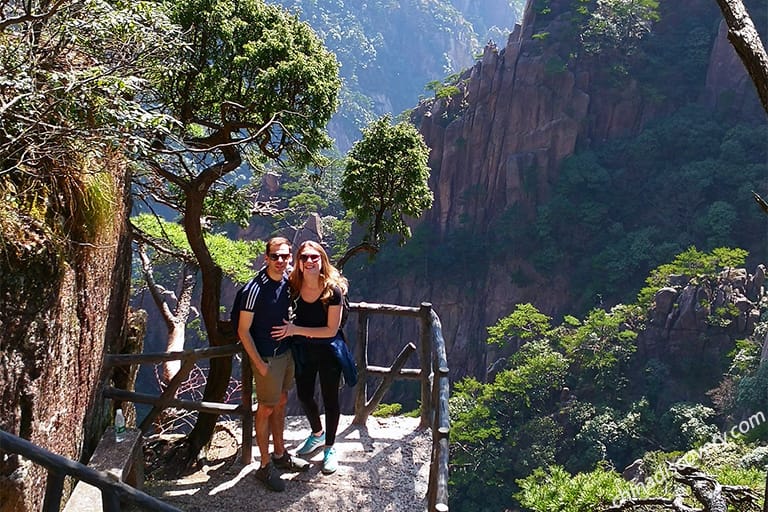 Jack and Emily from UK -  West Sea Grand Canyon, Yellow Mountain