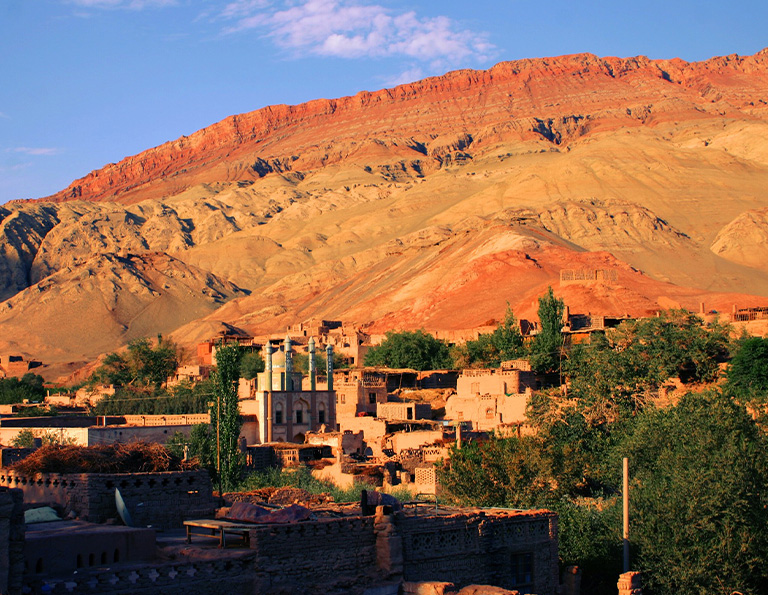 Peaceful Mazar Village in Tuyugou Valley