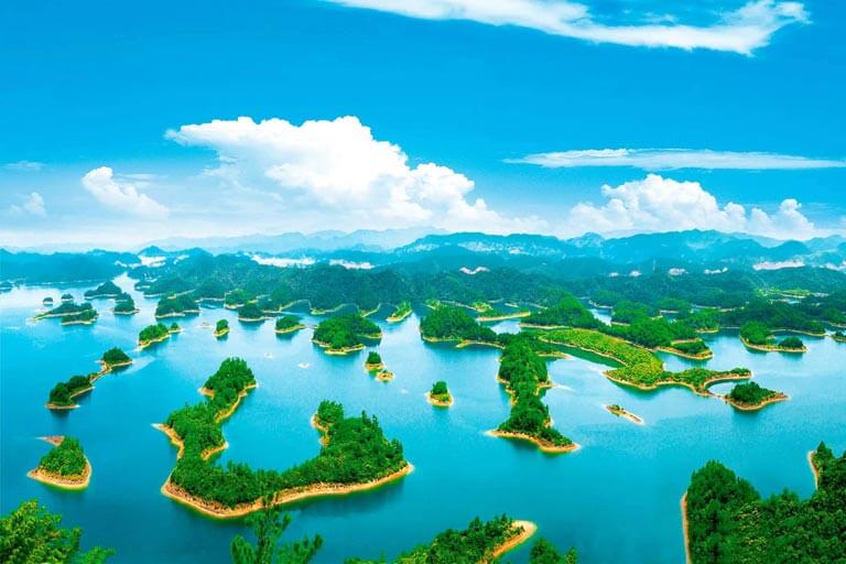 Qiandao Lake Full View from Huangshanjian