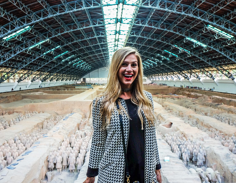 Tourist Visited Terracotta Warriors