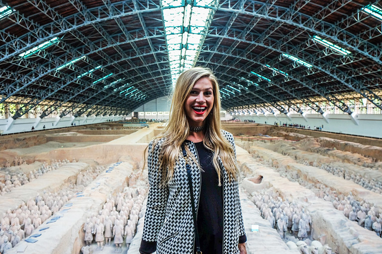 Tourist Visited Terracotta Warriors