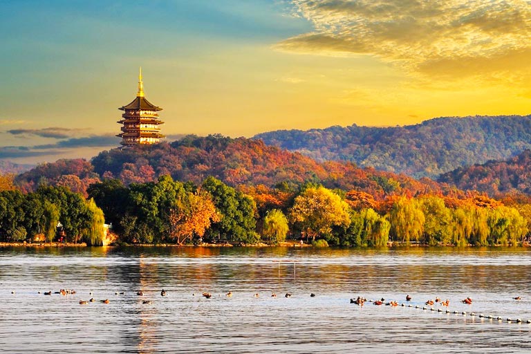 Leifeng Pagoda at Sunset