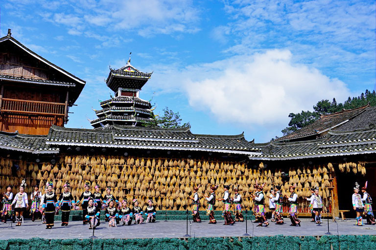 Dong Song Performance in Zhaoxing Dong Village